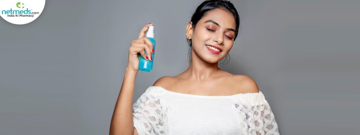 spray water
