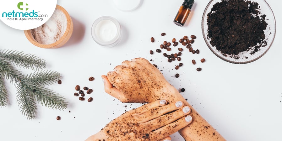 Coffee bath scrub