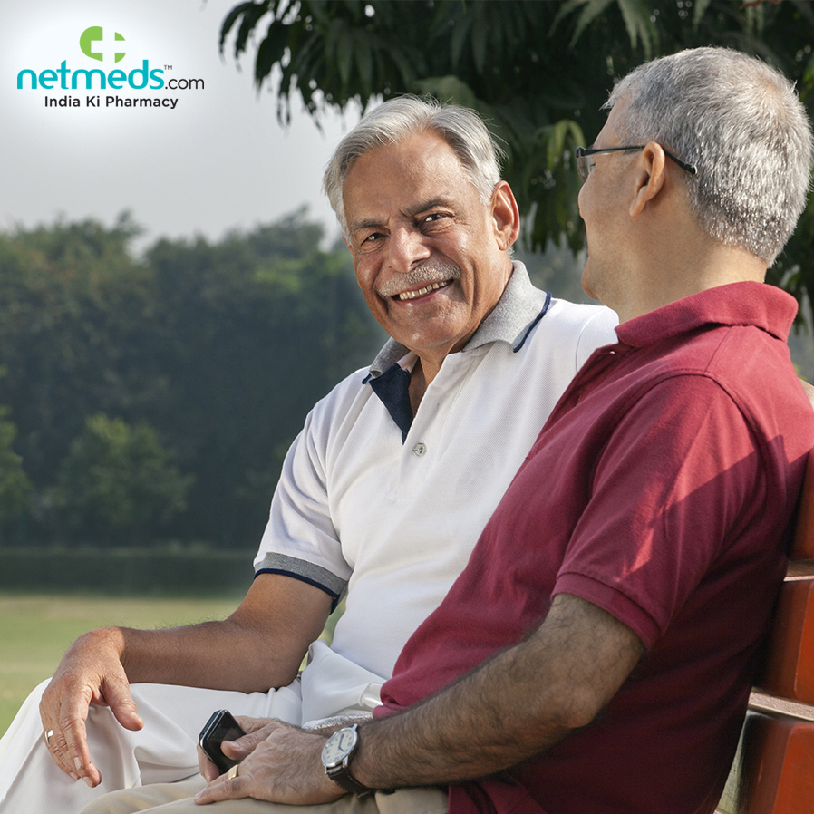 2 old men talking