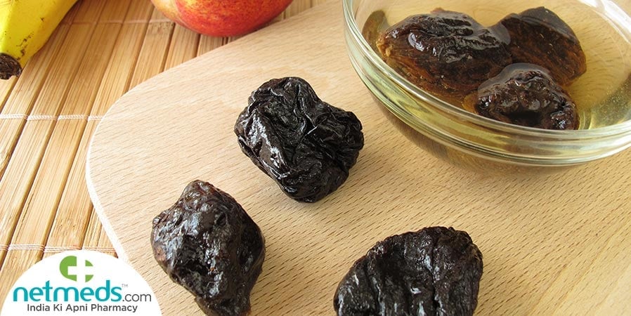 Soaked prunes
