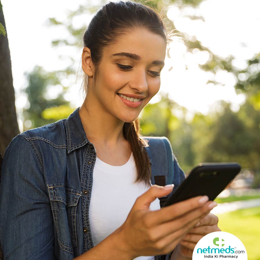 Girl using mobile phone