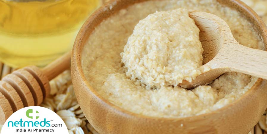Oats and coconut oil pack