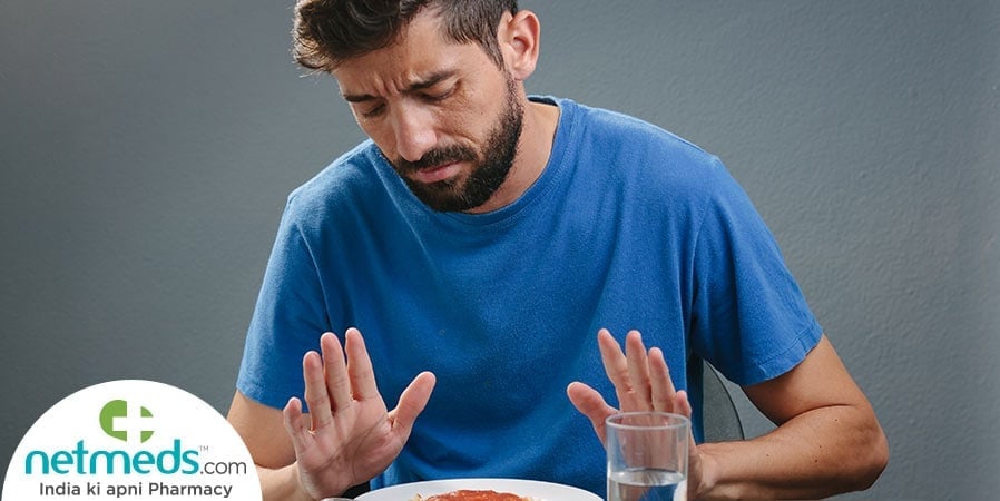 Man with loss of appetite