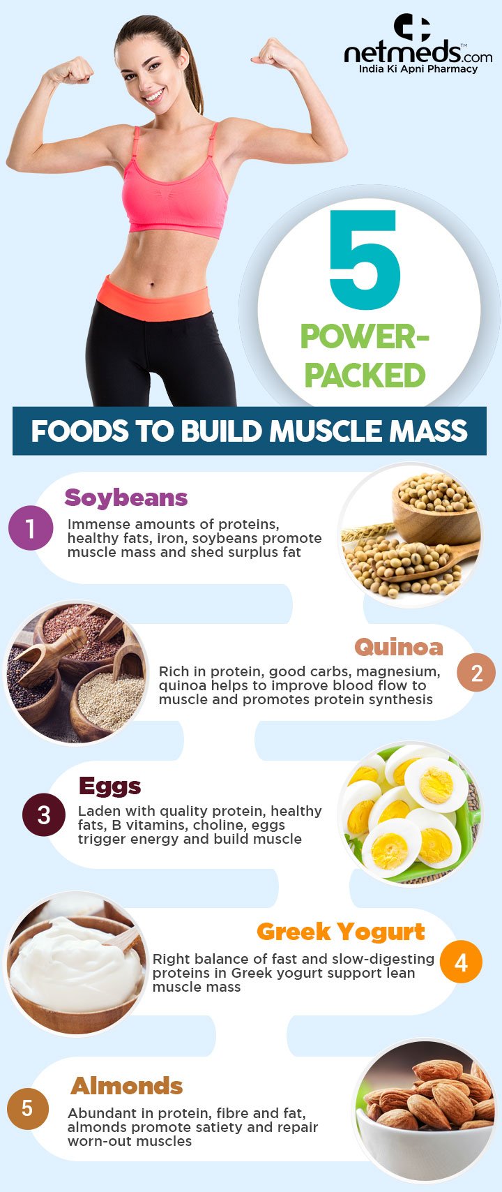5 power-packed foods to build muscle mass