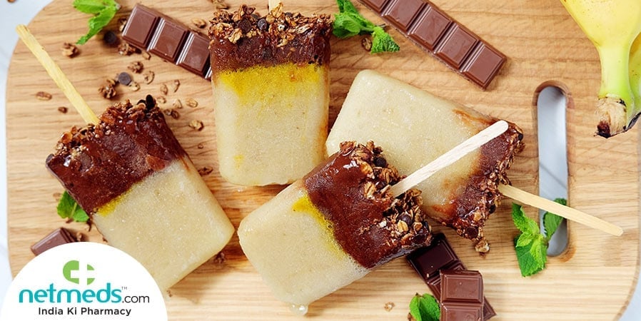 Granola Bar Chocolate Popsicles: Fitness diet
