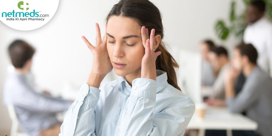 Woman with vertigo