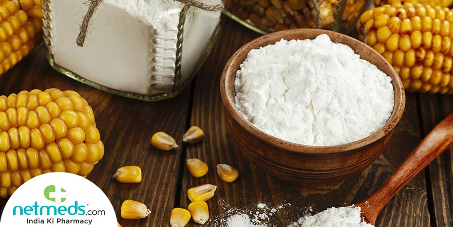 corn flour uses for skin and hair