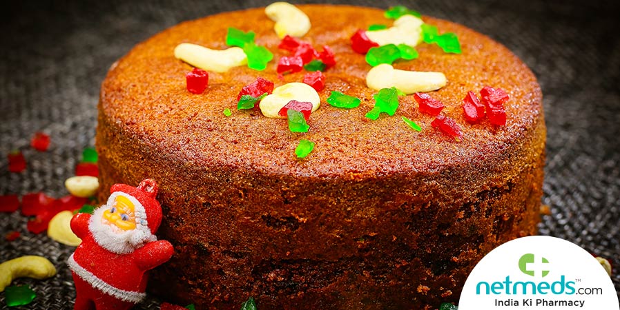 Nutty Non-Alcoholic Plum Cake