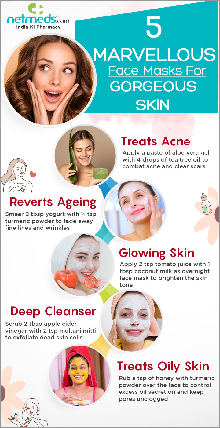 5 Marvellous Face Masks For Gorgeous Skin