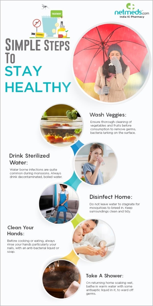 Simple tips to stay healthy this monsoon