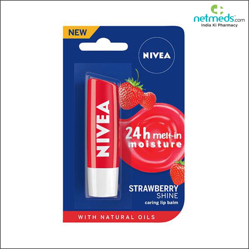 Nivea strawberry shine lip balm