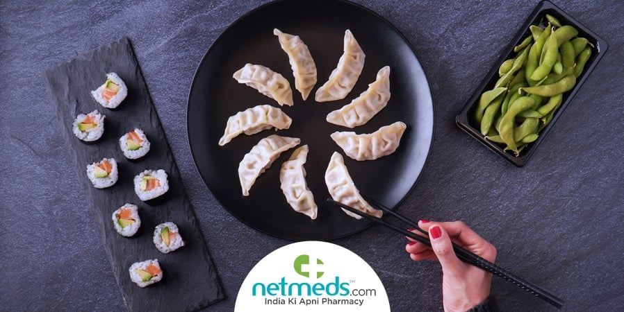 Edamame dumplings