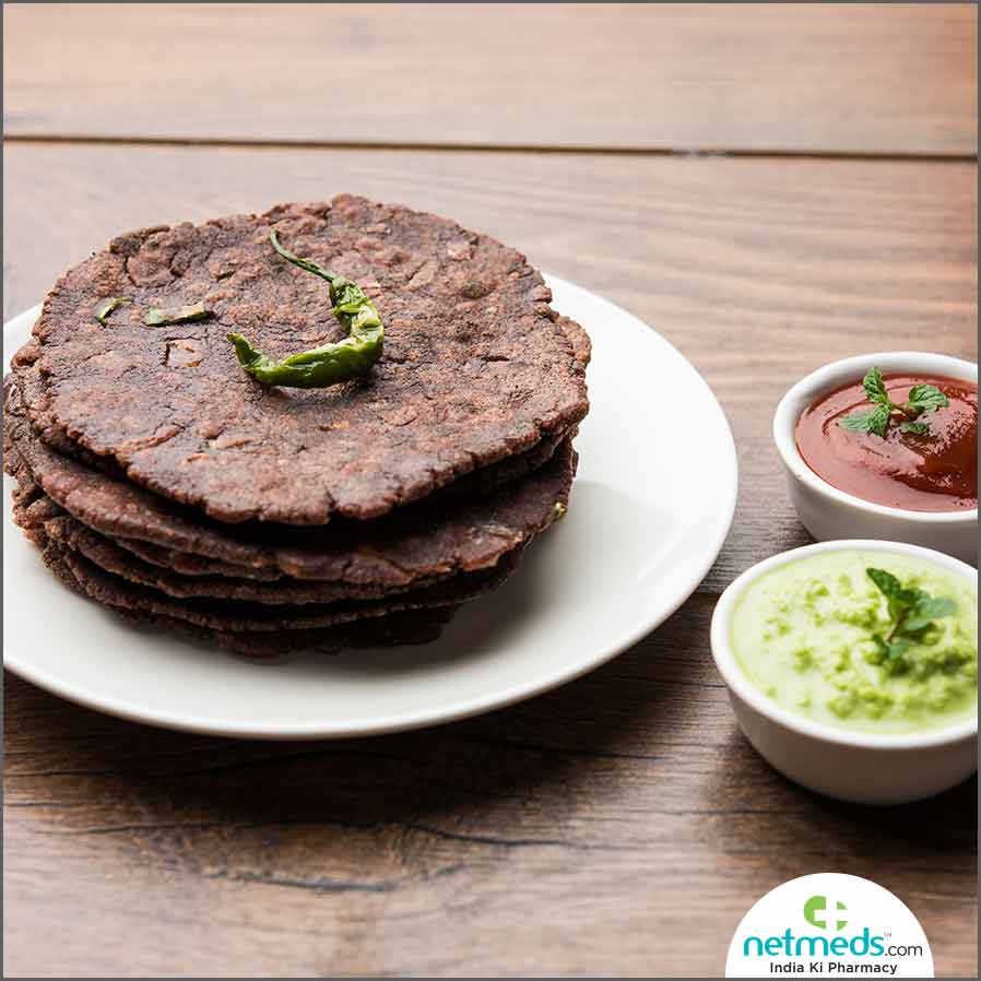 Ragi masala roti