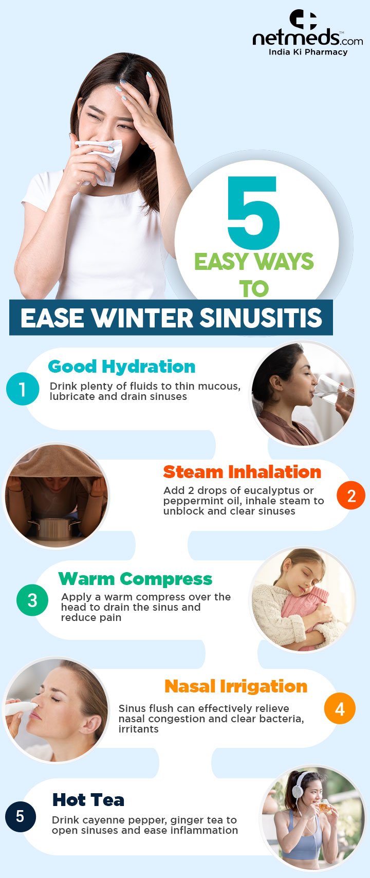 5 easy ways to ease winter sinusitis