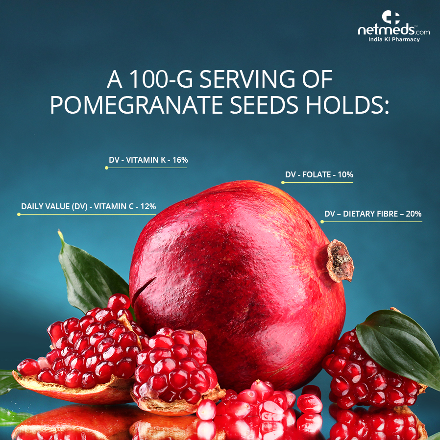 Benefits, Nutrition Value, and Anti-Aging Properties of Pomegranate