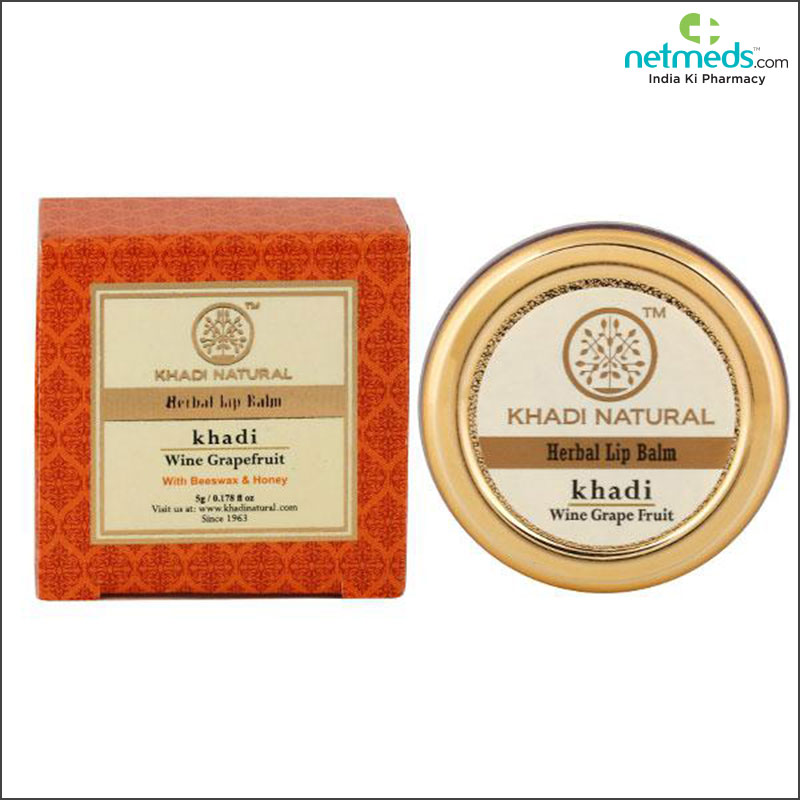 Khadi wine grapefruit lip balm