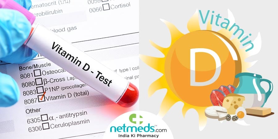 Vitamin D Test and test tube