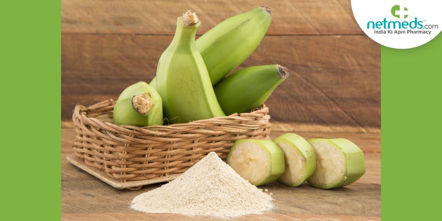 Green Bananas in basket