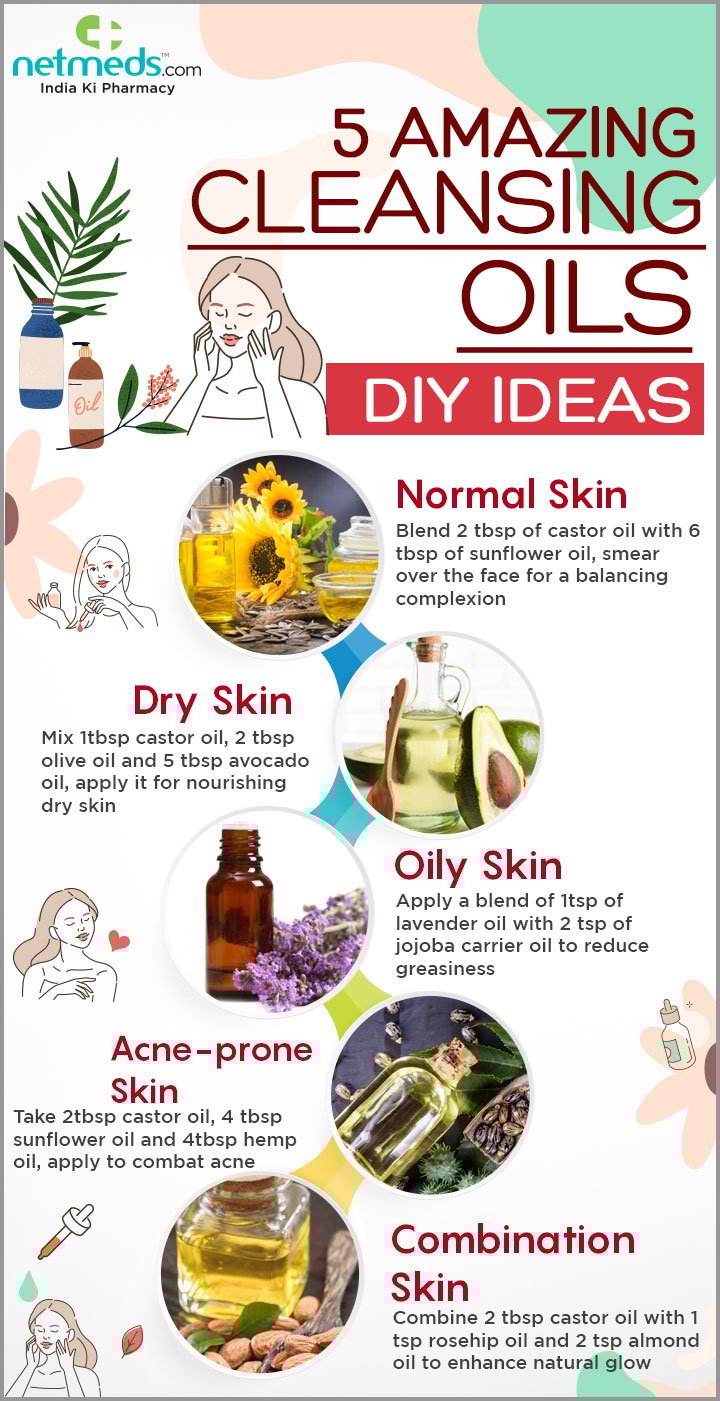 cleansing oil infographic