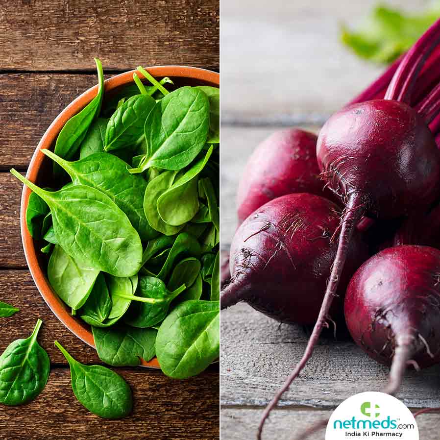 Spinach and Beetroot