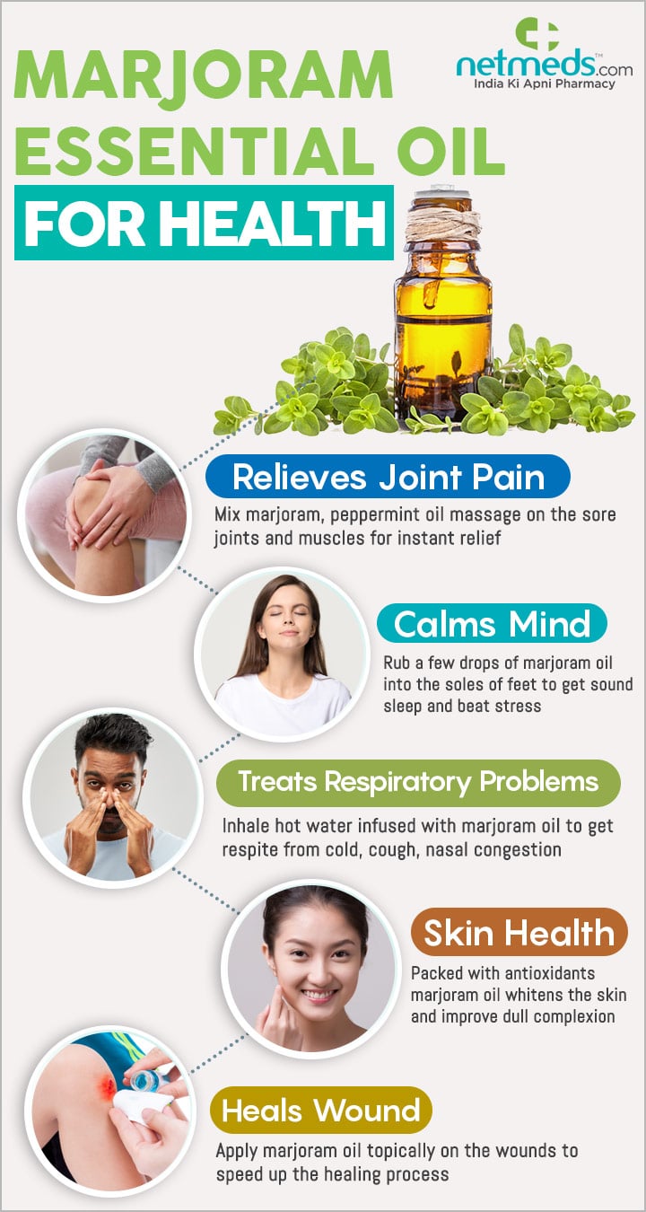 Marjoram essential oil for health