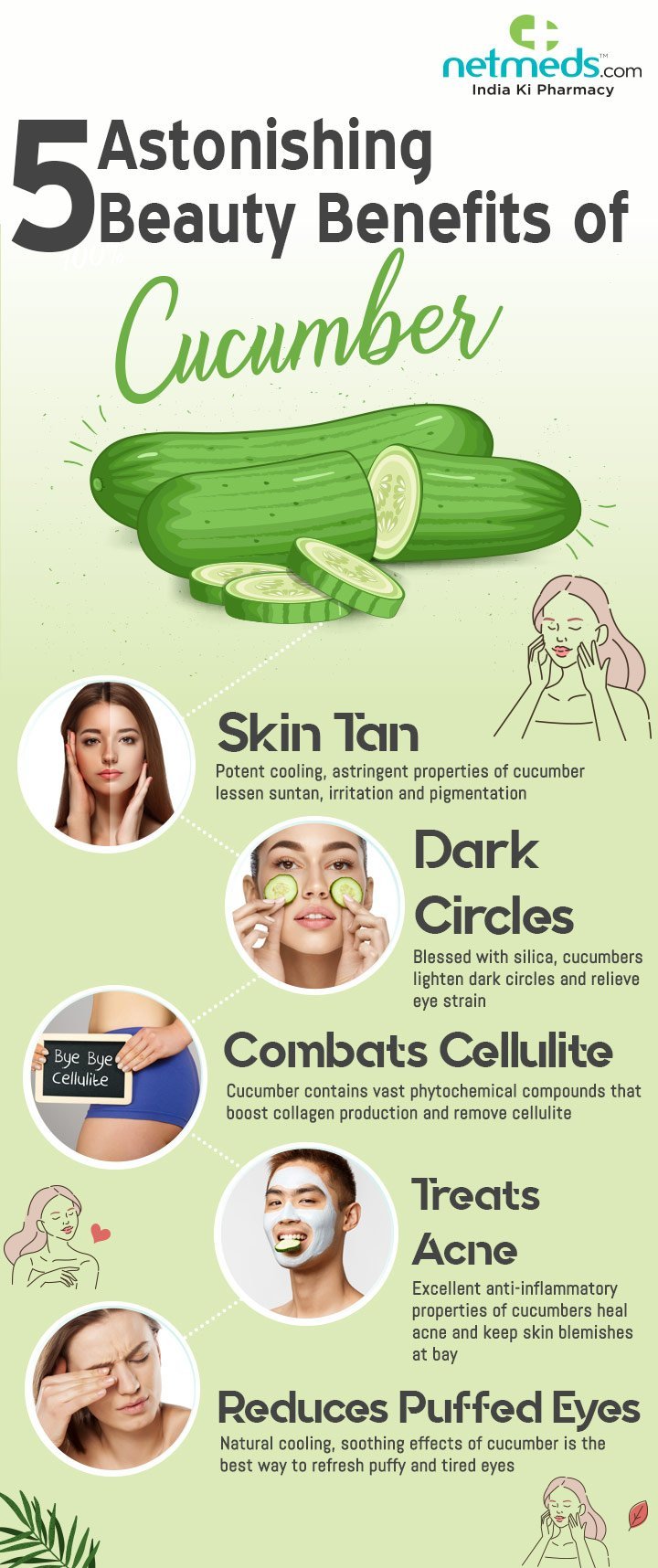 5 Astonishing Beauty Benefits Of Cucumber