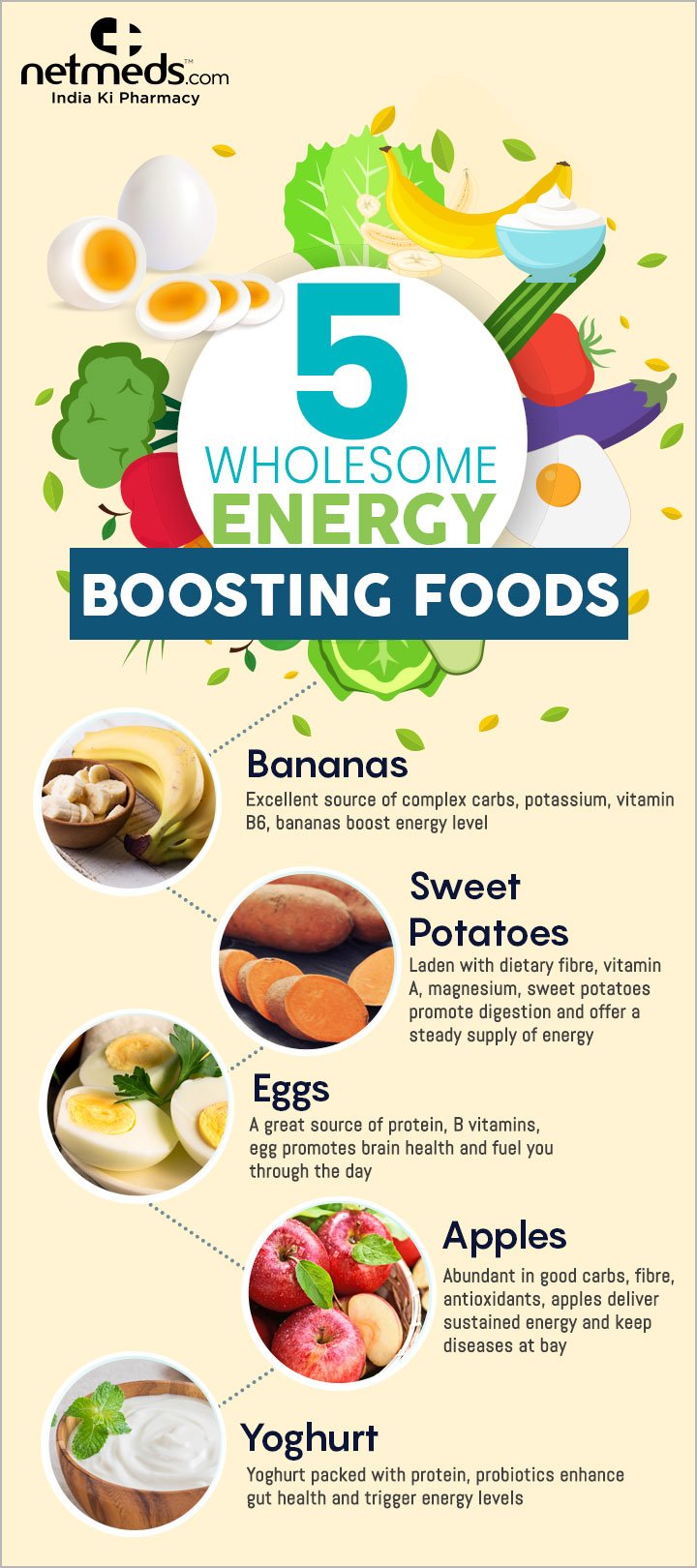 5 wholesome energy boosting foods
