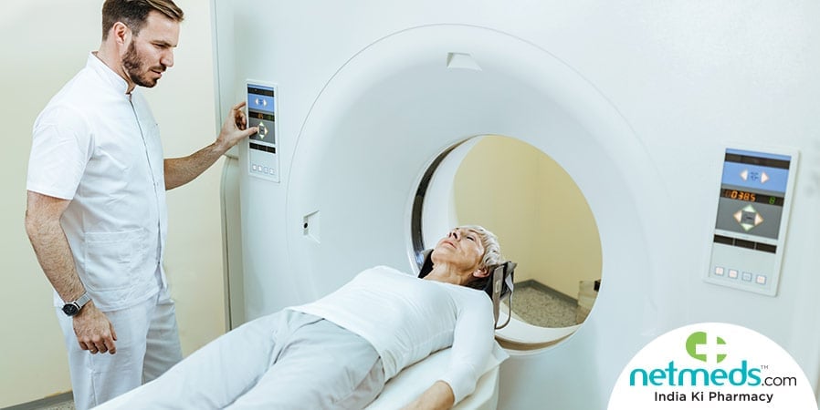 Patient undergoing CT Scan