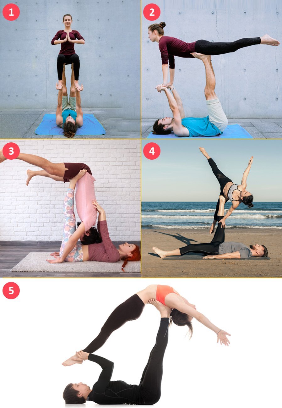 acro yoga collage