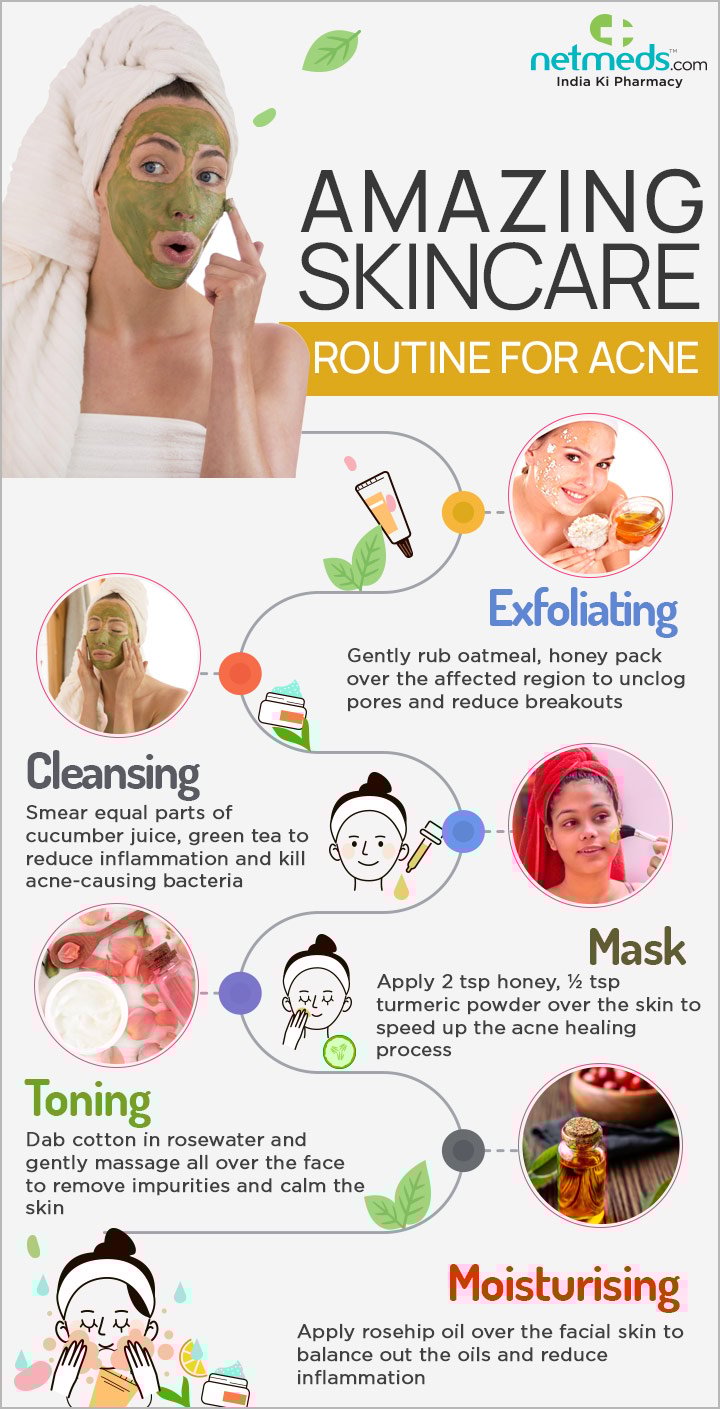 Amazing skincare routine for acne