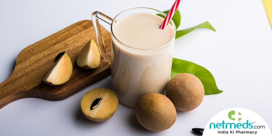 chickoo milkshake