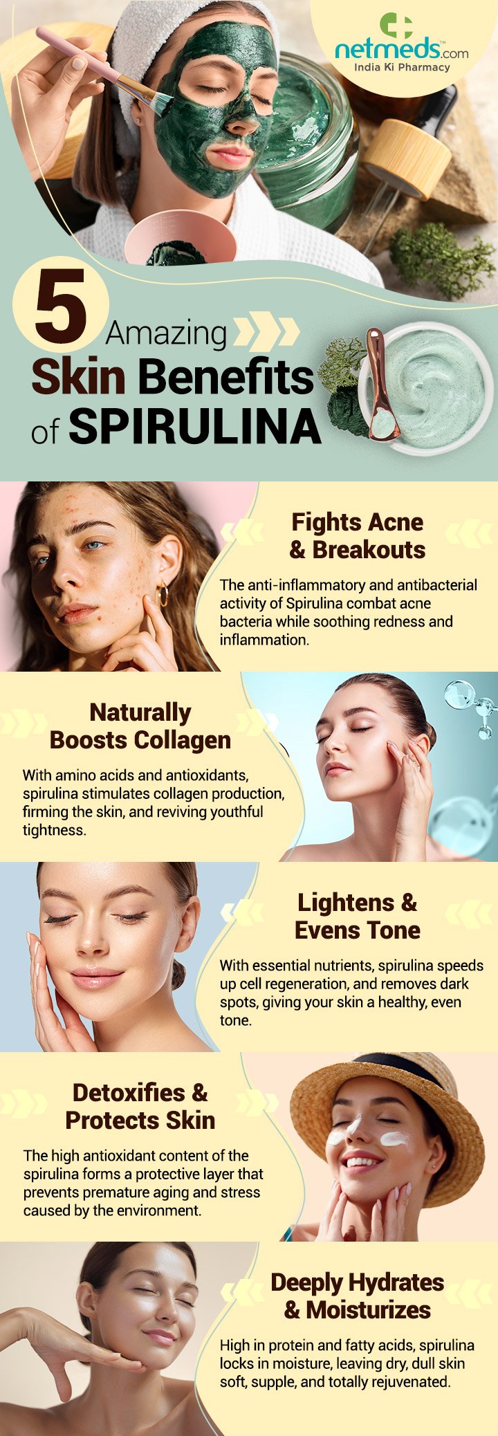 spirulina skin benefits