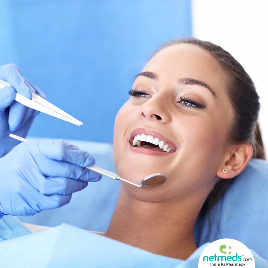 Woman undergoing root canal
