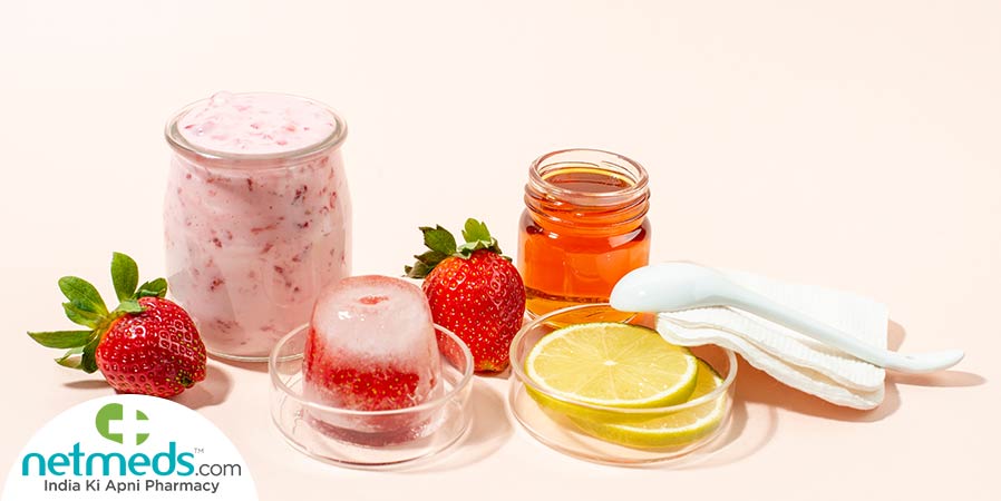 Strawberry food items