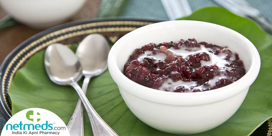 Black rice pudding