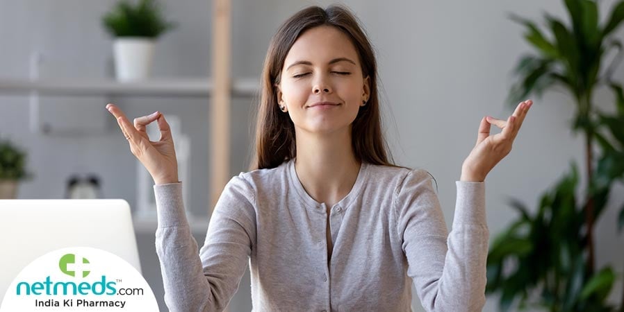 Woman doing meditation