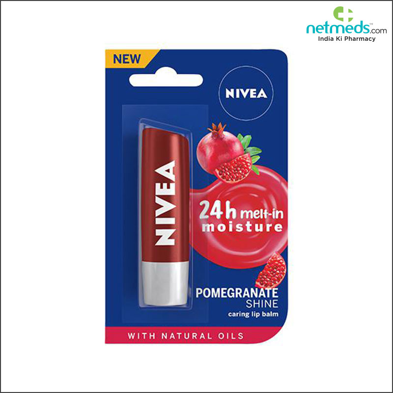 Nivea pomegranate shine lip balm