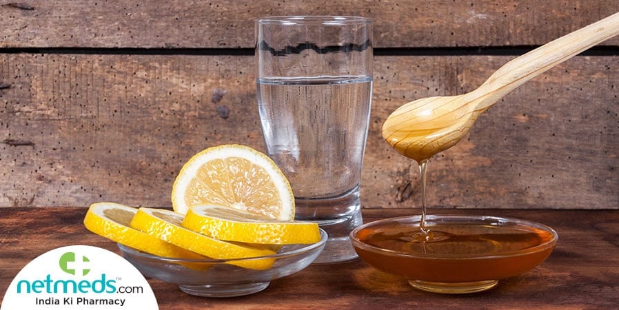 Lemon and honey water