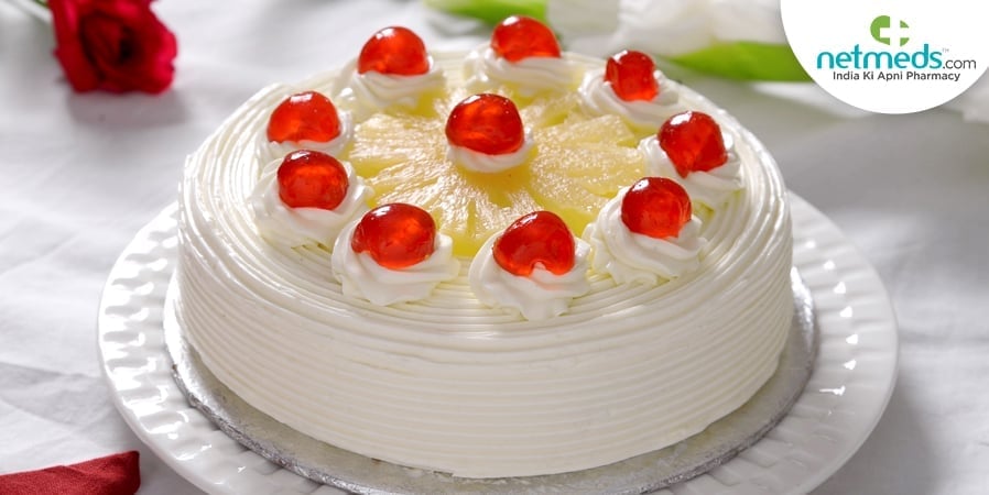 White Forest Pineapple Cake