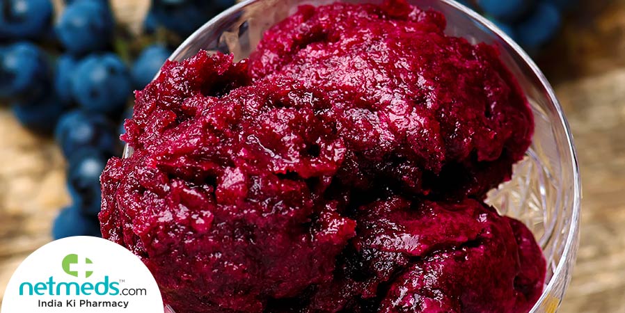 grapes sorbet