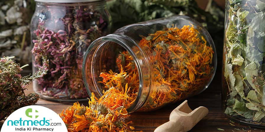 palash flowers in a jar