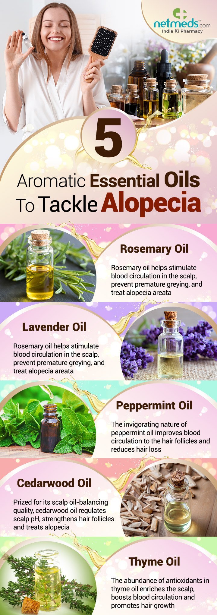 Alopecia essential oils