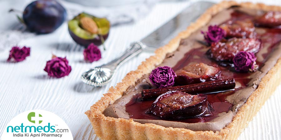 Plum and Mascarpone pie