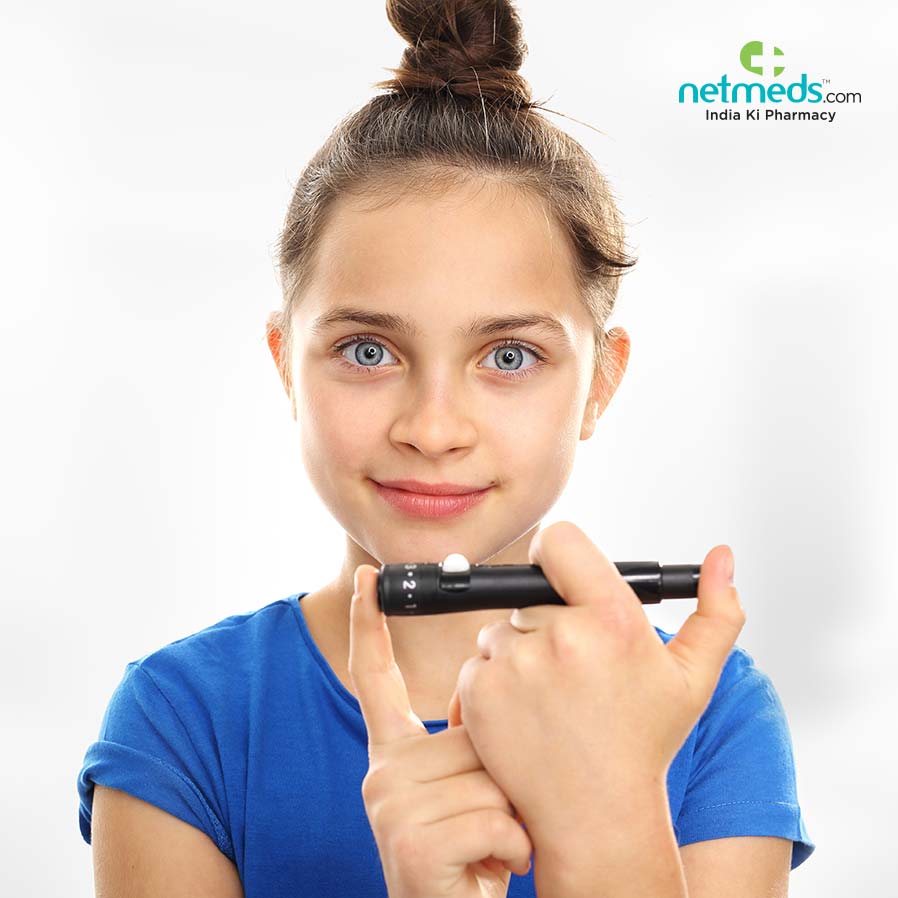 Girl Holding Insulin Injection