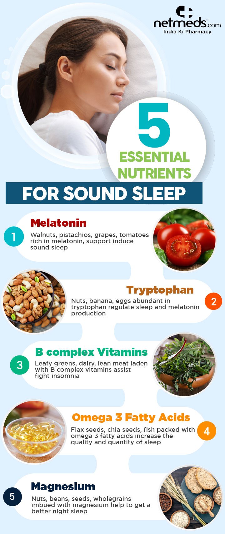 5 Essential Nutrients For Sound Sleep