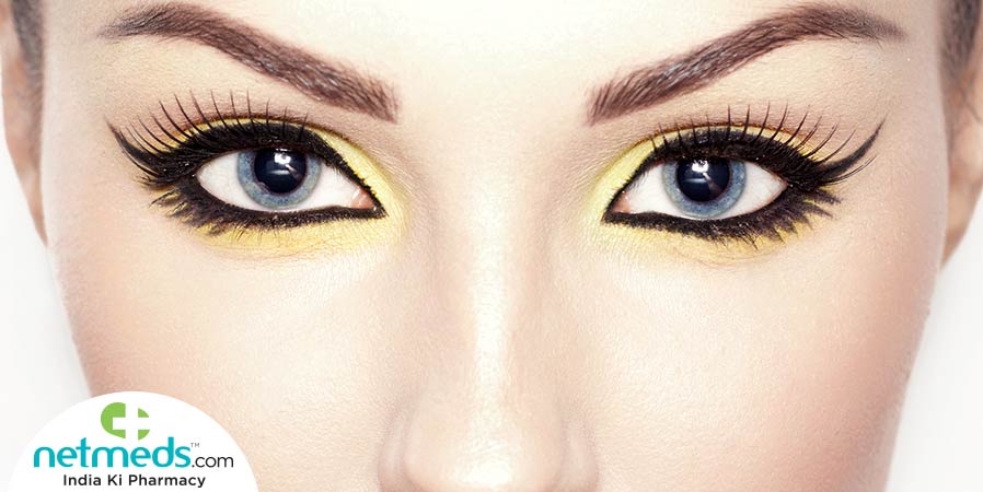 Woman with eye makeup