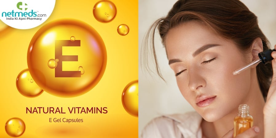 Vitamin E for skin health