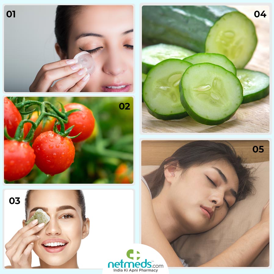 Home remedies to treat dark circles