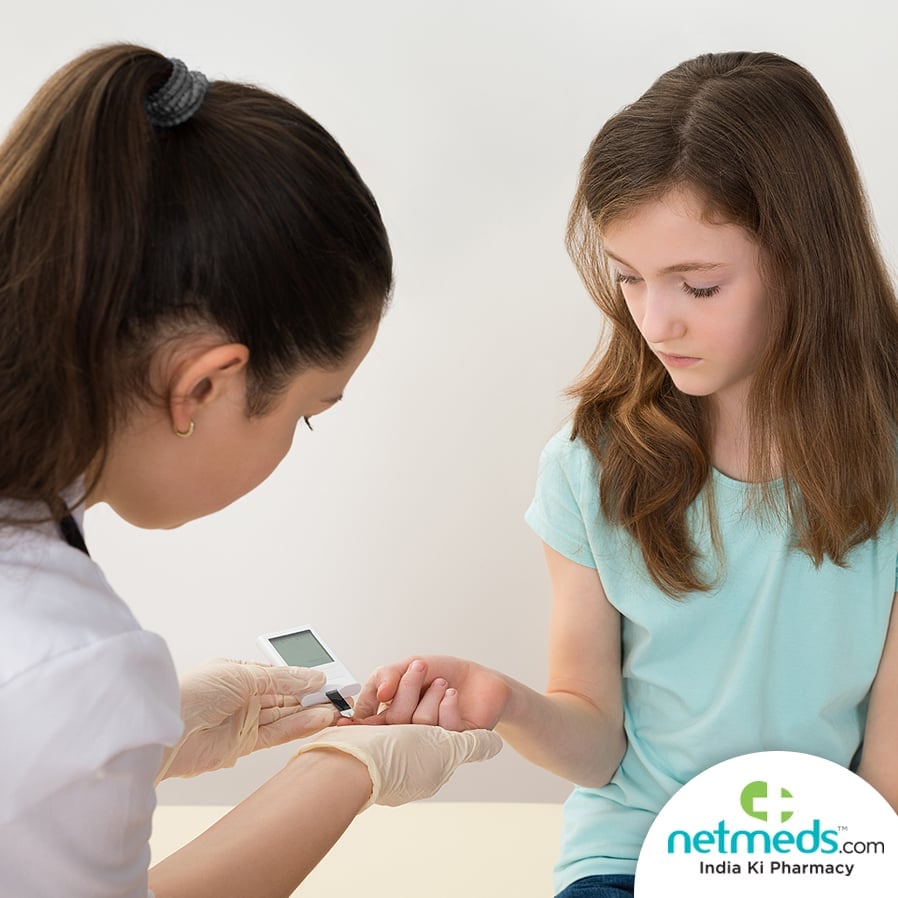 Checking Diabetes On A Girl