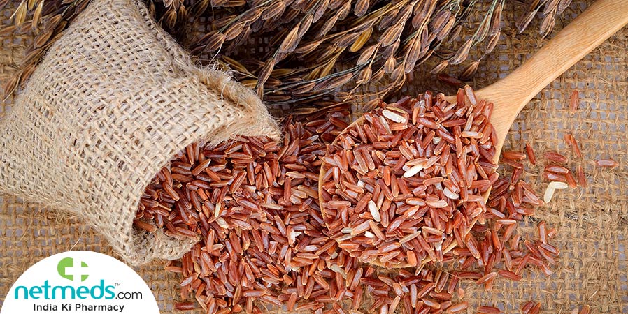 Raw red rice